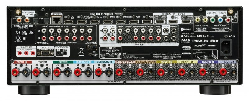 Denon: AVC-X4800 - 9.4 Channel Home Theatre Receiver