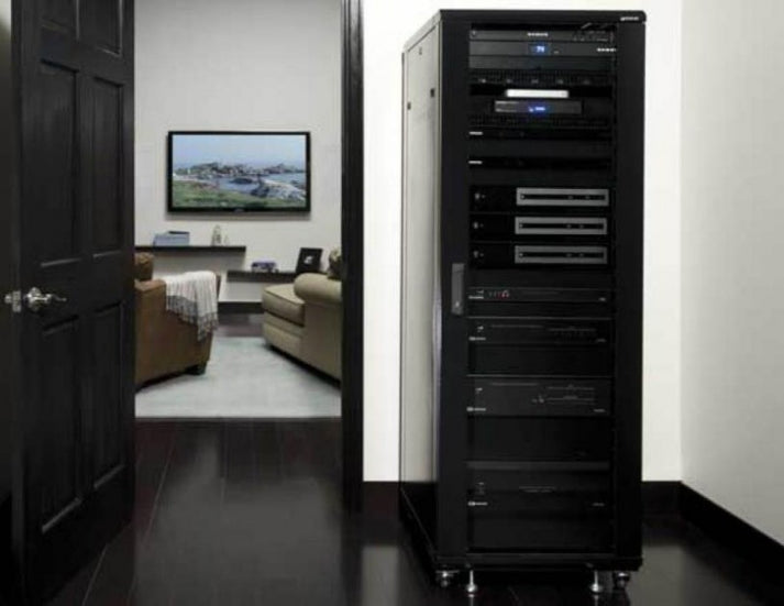 Sanus CFR2136 Cabinet Frame Rack, 36 RU AV Rack Unit - Black – Vision ...